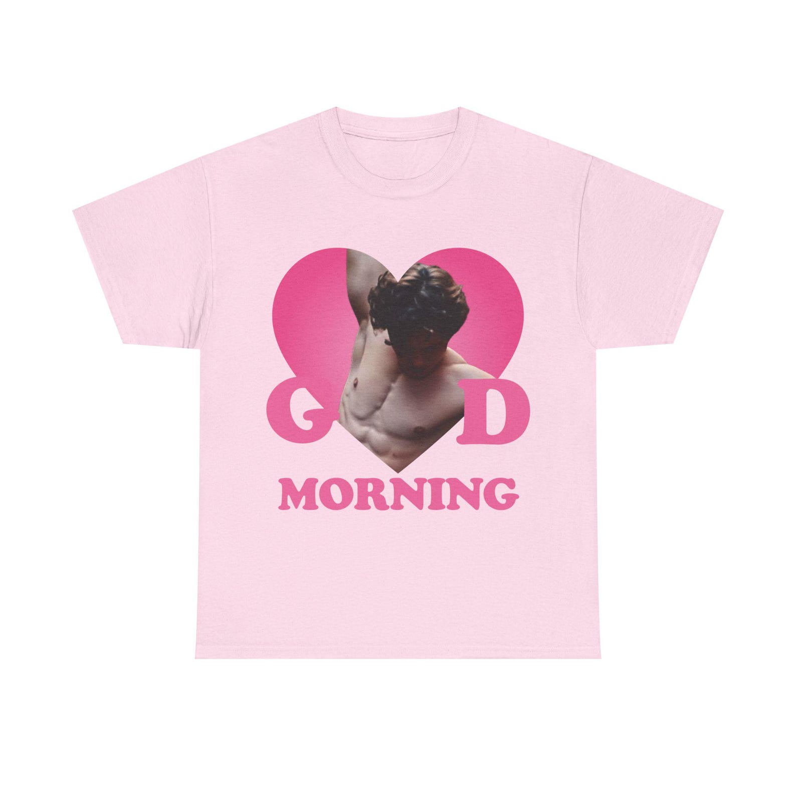 GOOD morning spider-man pink hearT-Shirt S