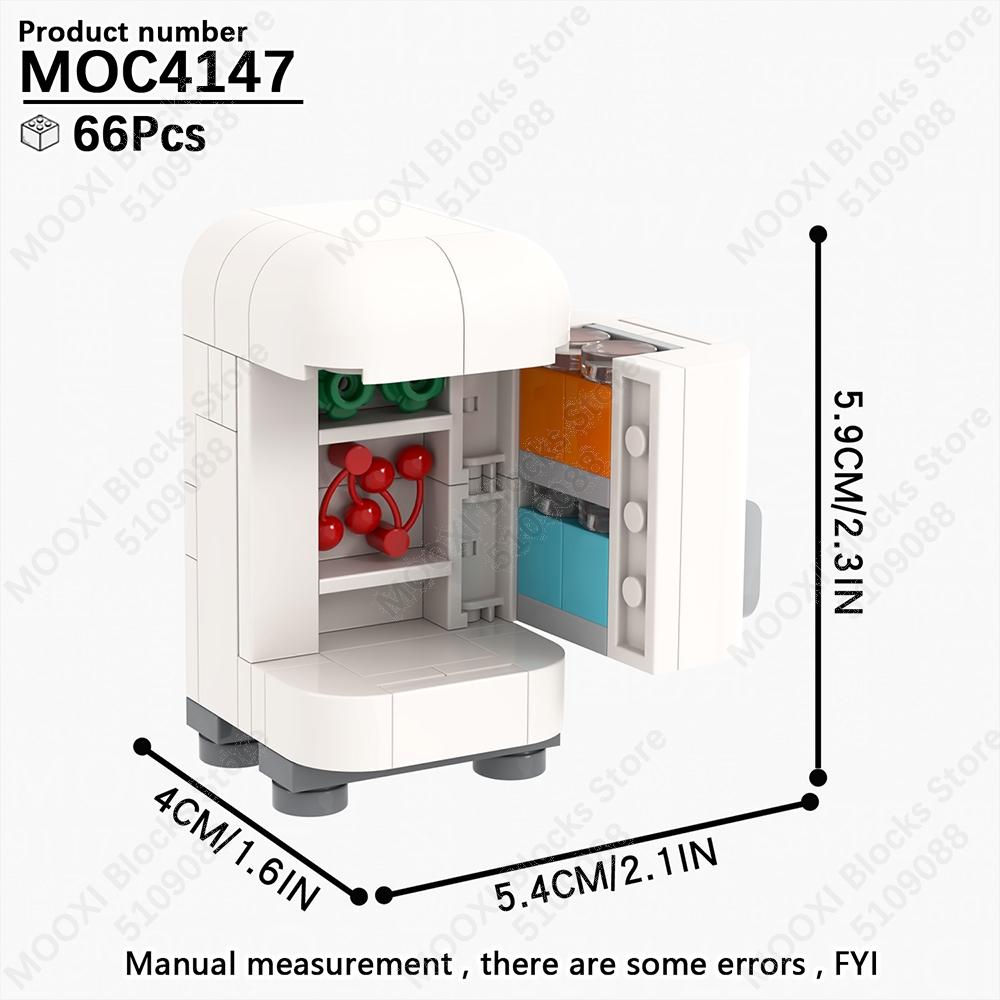 MOOXI City Room Baby Series Bedroom Bathroom Model Playing House MOC Brick DIY Assembled Building Blocks Montessori Toy Kid Gift