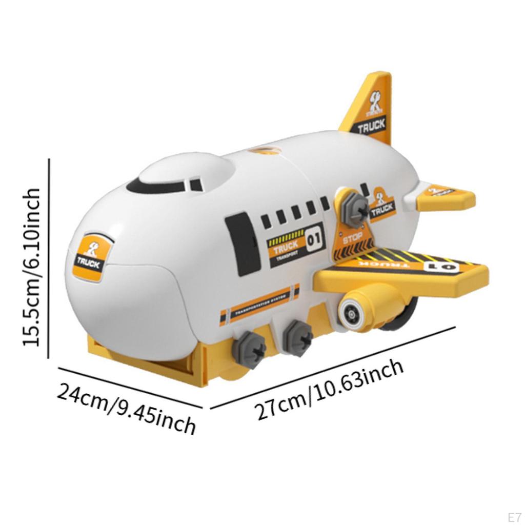 Airplane Toys Set Puzzle Creative Sensory Development Car Play Vehicle Aircraft for