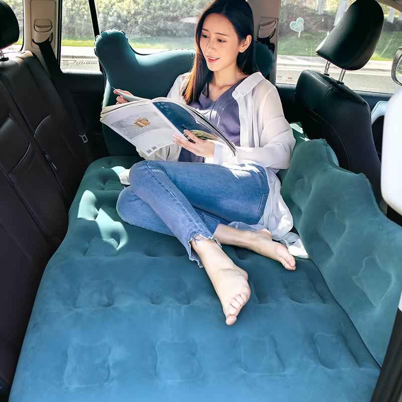 Inflatable Car Mattress for SUV and Sedan - Folding Travel Bed for Sleep and Self-Driving Tours