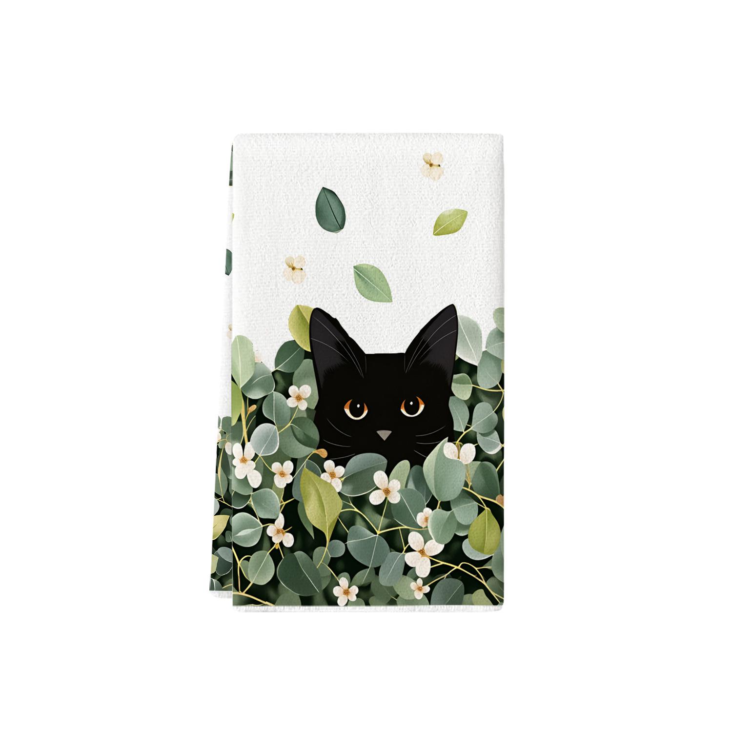 

Spring-Summer Watercolor Floral Kitchen Towel: Tulips, Lavender & Daisies 40x60cm (1 piece)