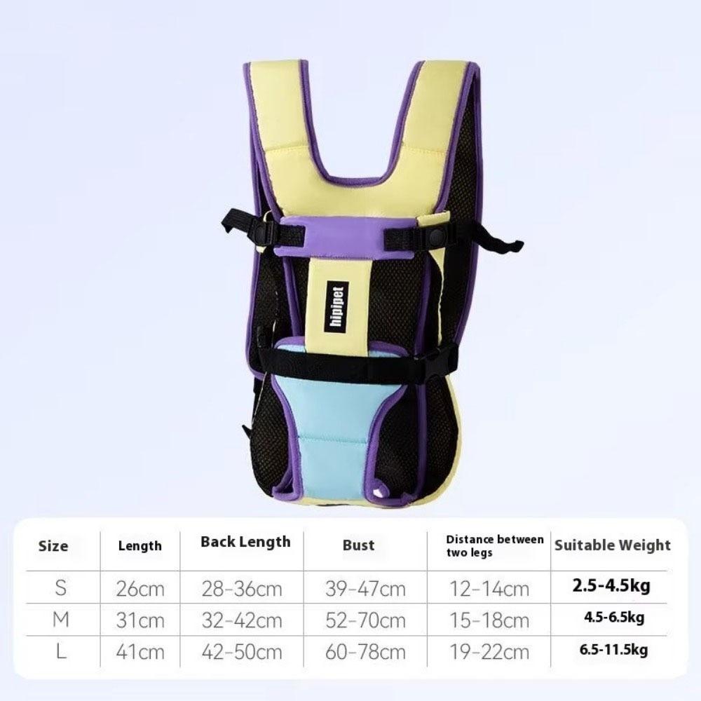 

Adjustable Strap Dog Carrier Backpacks Canvas Dog Front Carrier Cat Carrying Bag Hiking Cycling S жёлтый