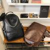 New Daily Commuting Large Capacity Travel Business Backpack Korean Version Soft Leather PU Backpack