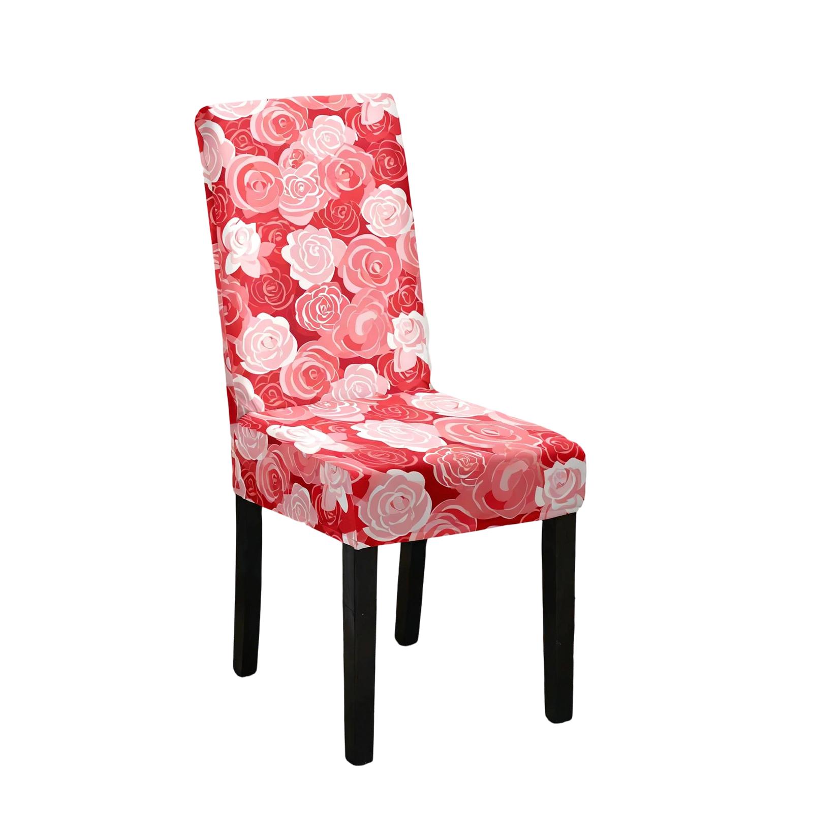 

Valentine s Day Chair Covers, Elastic -shaped Polka Dot Chair Covers, Suitable For Kitchens, Hotels, And Banquet Halls. One Size