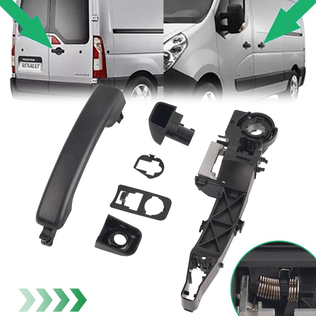 6Pcs Front Left Door Handle & Door Holder Replace For Renault Master 3 Vauxhall Movano Nissan NV400 10-16 806068194R 806065415R