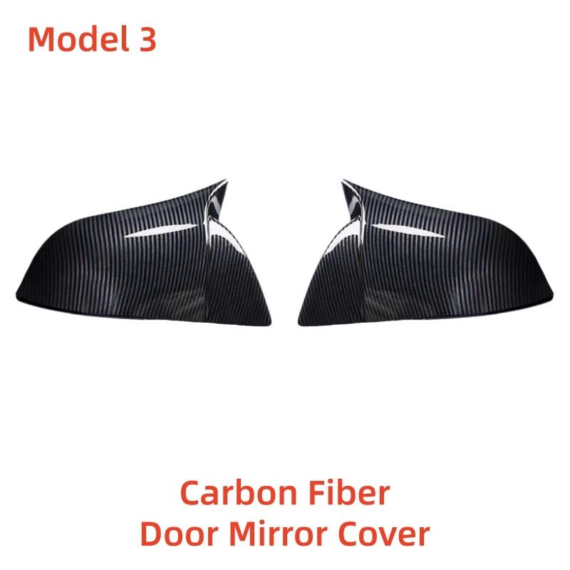 Door Mirror Cover For Tesla Model 3 Model Y Exterior Scratch Protective Car Decoration Stickers Upgrade ABS Plastic Styling