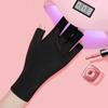UPF 50+ 1Pair Anti UV Radiation Protection Nail Gloves LED Lamp Nail UV Protection Glove Gel Nail Dryer Light Nail Art Equipment