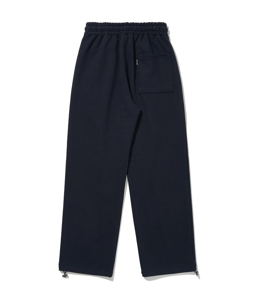 RAW LAB Deep Double-Pleat Wide Sweatpants (Navy)