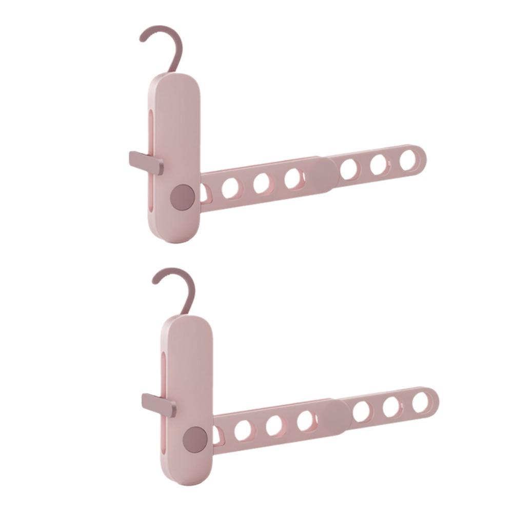 2Pcs Plastic Folding Clothes Hanger Rack 7 Holes Clothes Drying Rack  Hotels