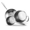 ADNENY 304 Stainless Steel Wok & Pot Set