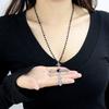 Women Gothic Black Cross Necklace Accessories