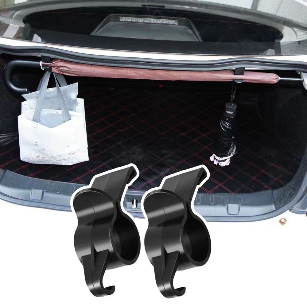 2 Pcs Universal Car Umbrella Holder Multi-function Towel Hook Fishing Rod Fixed Rack Car Storage Rack Auto Accessories
