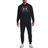 Under Armour Rival Graphic Fleece Pullover Hoodie Men Hoodie Black 1370349-001