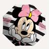 Disney Minnie Mouse,Bow Automatic Opening and Closing Umbrella   Suitable for all occasion and business umbrella, unisex portable tri fold s