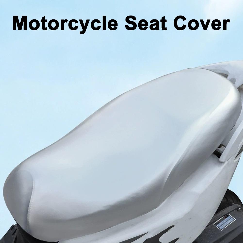 Waterproof Motorcycle Seat Cover Breathable PU Leather Cushion Cover Weather Protector Sunscreen For Motorcycle Electric Sc X4K7