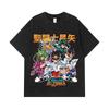 275 GSM Washed T-shirts 100% Cotton Saint Seiya V1 Print Unisex Heavy Cotton T Shirt