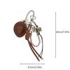 Glücksbringer Cowboyhut Schlüsselanhänger Anhänger Handgeflochtenes Seil Kunstleder Charm Glücksbringer Dekoration Für Autoschlüssel Tasche Geldbörse