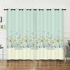Curtains Sunflower Plant Bedroom Curtains Digital Printing Blackout Curtains No Punching