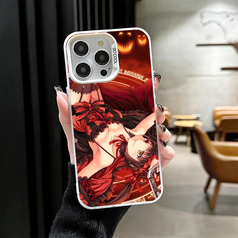 Date A Live Tokisaki Kurumi Shockproof Phone Case for iPhone 17 Air 16 16E 15 Pro Max 14 Plus 13 Mini 12 Back Cover Anti Fall Fu