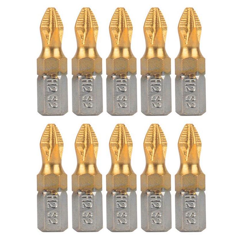 

10PC 25mm 1/4 хвостовий сплав сталь антиковзний магнітний викрутка свердло 10pcs