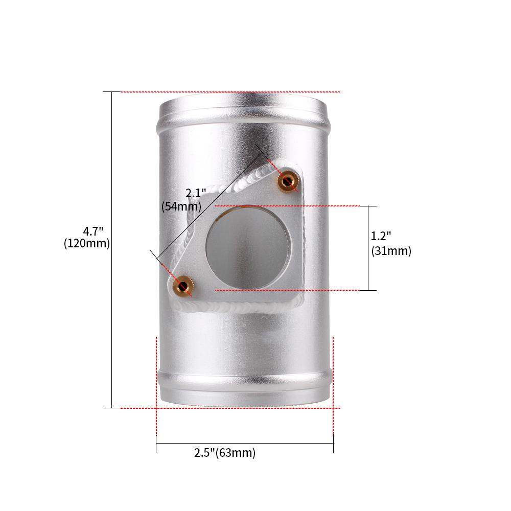 

MUGE-63/70/76/83MM Air Flow Sensor Mount For TOYOTA MAZDA SUBARU SUZUKI Air Flow Meter Base Intake Meter Adapter MAF011 63mm