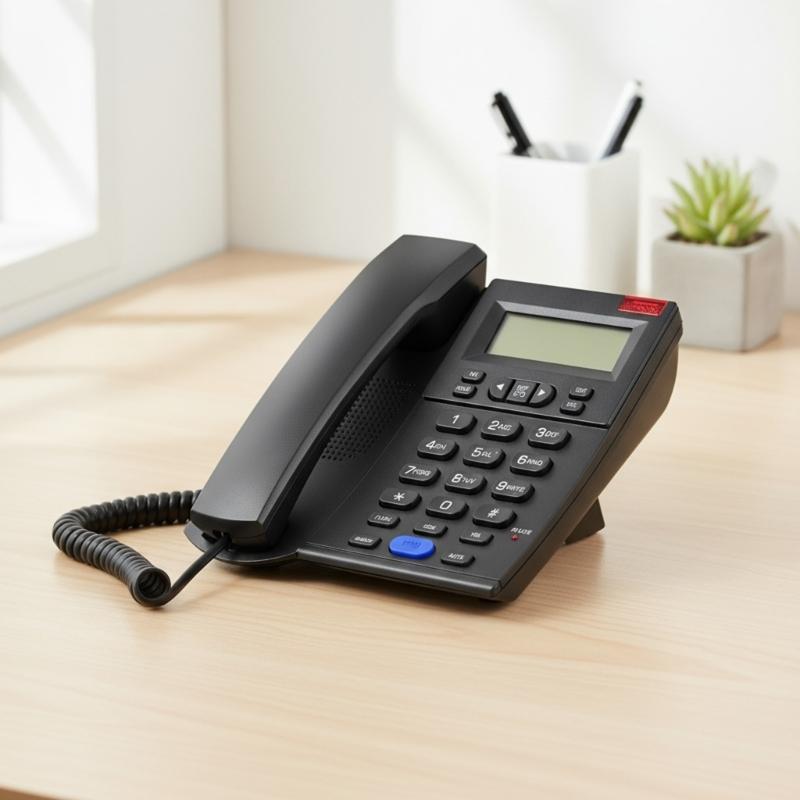 Corded Landline Telephone Landline Desktop Landline Phone Noise Reduction Calling Suitable for Home Hotel Office