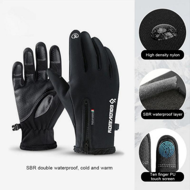 Winter Gloves Touch Screen Cycling Gloves Water Resistant Windproof Warm Gloves Cold Weather Gloves for Men and Women