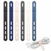 Cable Band Silicone (Chic Color 6 Pieces) Binding Cord Clip Wiring Organizer Bundle NYANDELMO