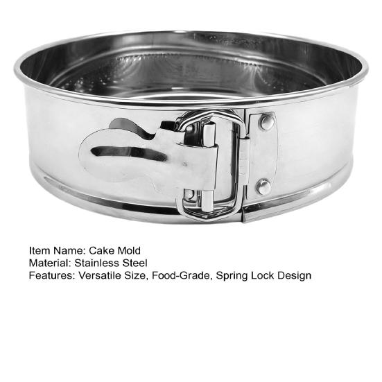 Yousheng Tårtform Set Mousse Chiffon Födelsedag Bröllopstårtor Non-Stick Bakform 4-10 Tum Rostfritt Stål Fjäderlås Bakverk Köksredskap