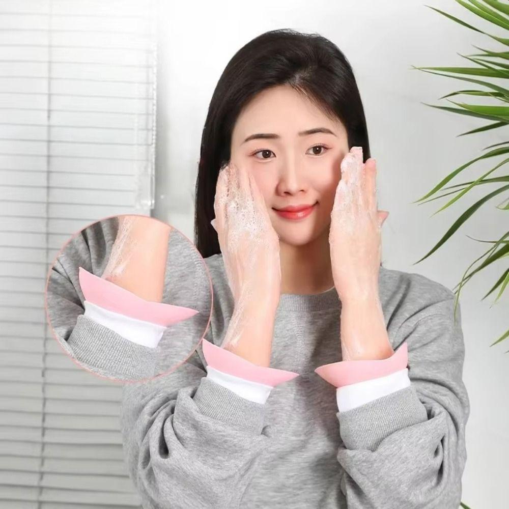 Silicone Wristband Flower Shape Head Wrap Hot Washing Face Spa Wrist Watch Band  Adult Kids