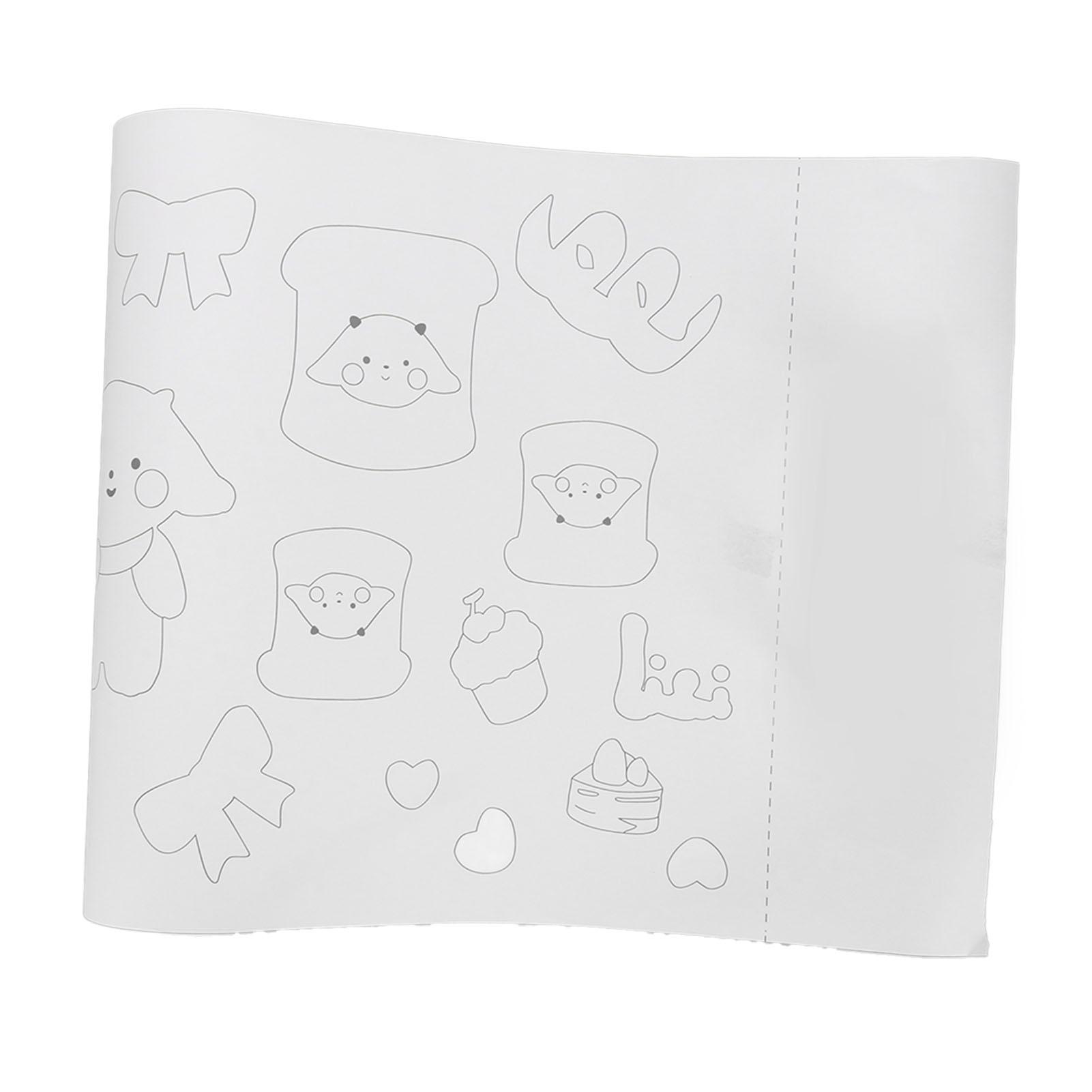 

32,8-футовый рулон раскраски для детей, узоры на тему животных, ручная работа, бумага для рисования Rabbit