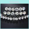 Water Crystal Geometric Stud Earrings For Women With Micro Setting Design