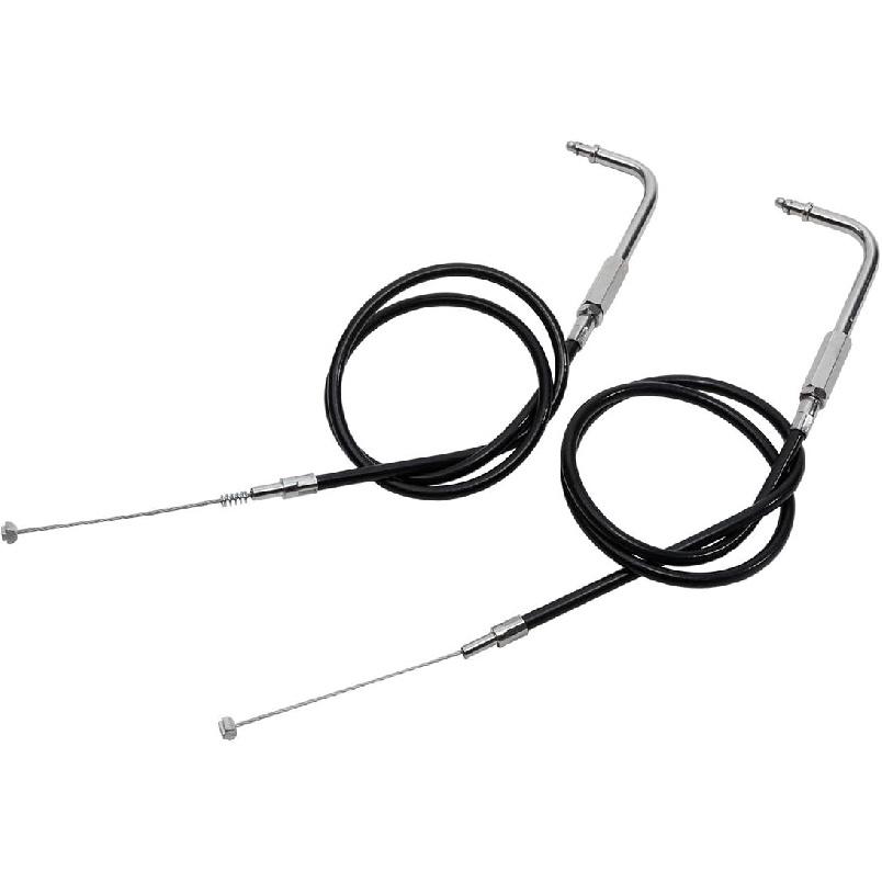 SLMOTO 80CM Black Motorcycle Throttle Cable Fit for Harley Sportster XL883 XL1200