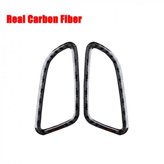 Carbon Car Dashboard Air Outlet Vent Trim Sticker For Benz C GLC W205 2015-2020