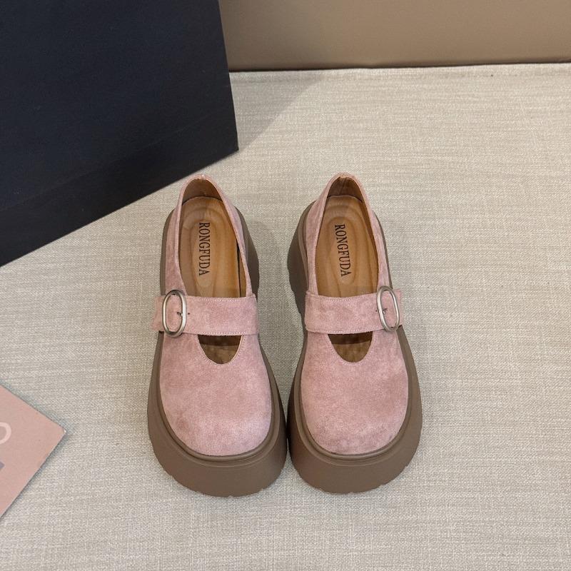 Muffin Temperament Platform Single Shoes Women's Versatile New Spring and Autumn Retro Mary Jane