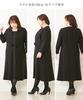 Lace Long Stretch Dress Sizes [Nissen] [Mourning/Formal Wear] Washable, Wrinkle-Resistant, Ensemble-Style (Plus Available)
