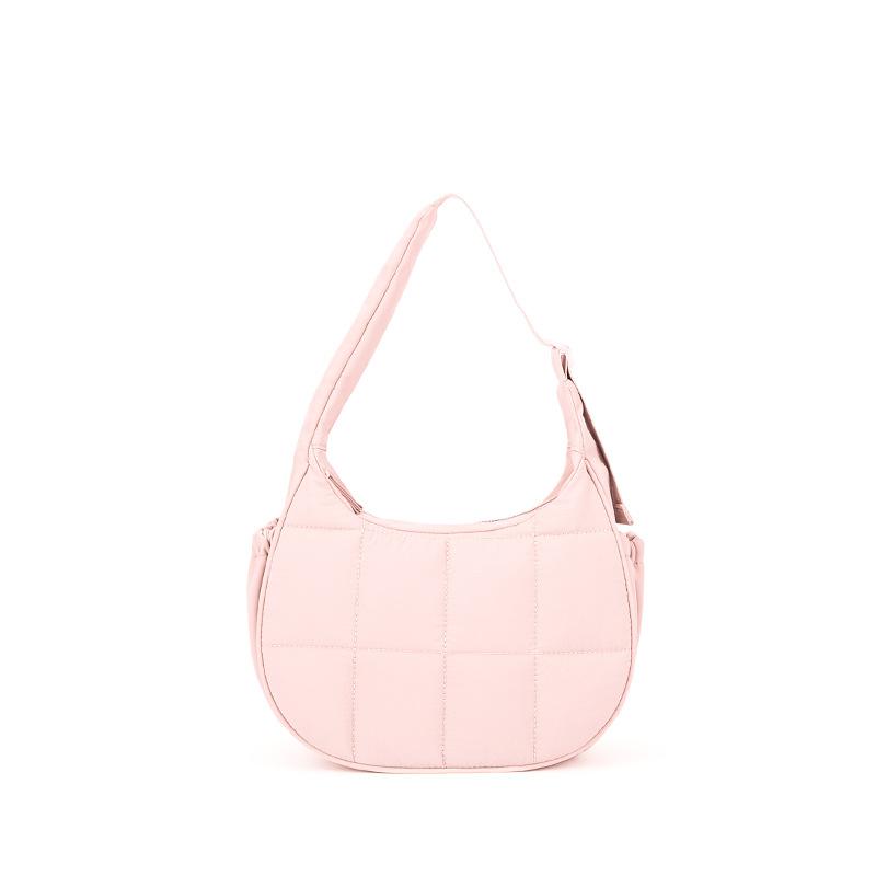 Nylon zipper women's shoulder hand-held underarm bag, high-end sense work commuter versatile bag