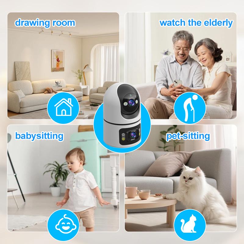 5G Dual-Band HD Wireless Indoor Smart Camera with Full-Color and 4G Network Monitoring
