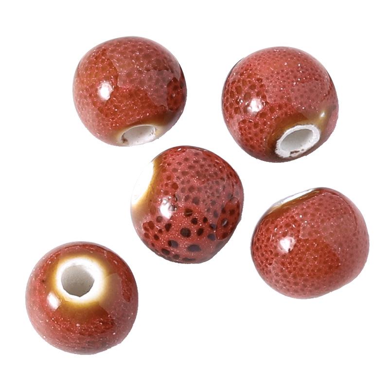 DIY Ceramic Jewelry Beads: 10mm Large Hole for Bracelet Making