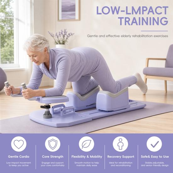 Abdominal Muscle Trainer Adjustable Weight Loss Crawling Trainer, Spine Twist And Stretch Equipment for Core Strength & Back Relief, Lower Support