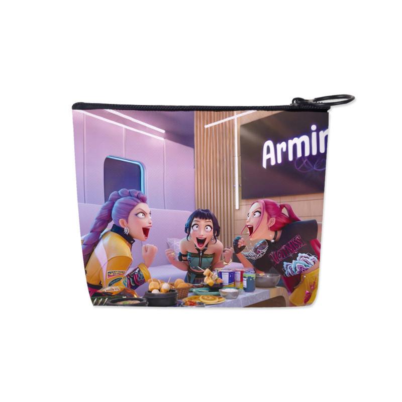 Kpop Demon Hunters Pen Case Large Capacity Pu Storage Bag For Students And Office Use