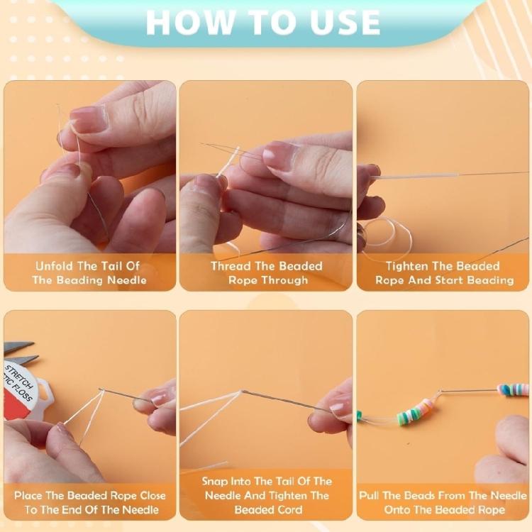 Handy Beading Needle Set Fashion Accessory for Jewelry Makers 4 Sizes Set Portable for Necklaces and Bracelets