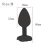 Rose Silicone Anal Plug Set of 3 Sizes Prostate Massager Butt Plugs Stimulator for Couples Men Women Anal Trainer Sex Toy