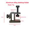Aluminum Alloy Camping Light Desk Clamp Holder for Outdoor Fishing Live Streaming Desktop Mount Bracket Accessory