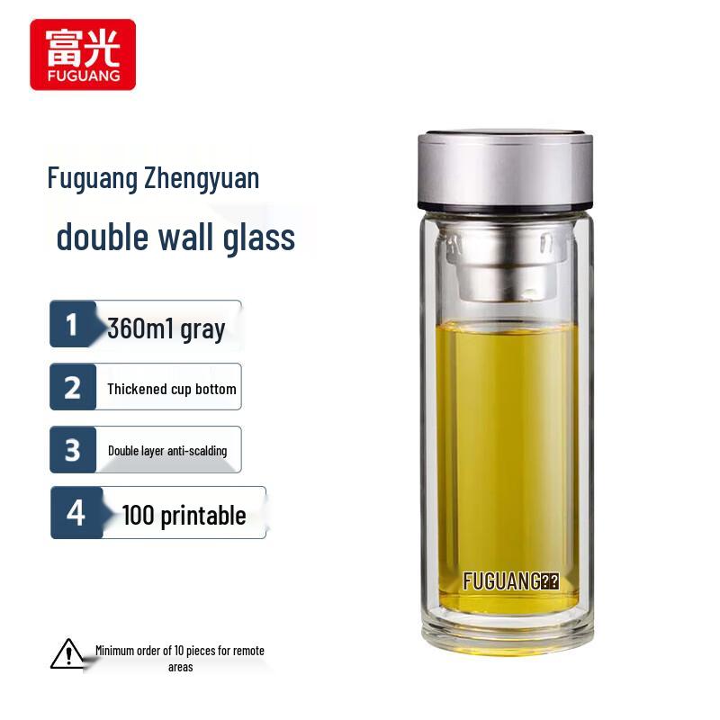 

FUGUANG Double-Layer Glass Tea Cup