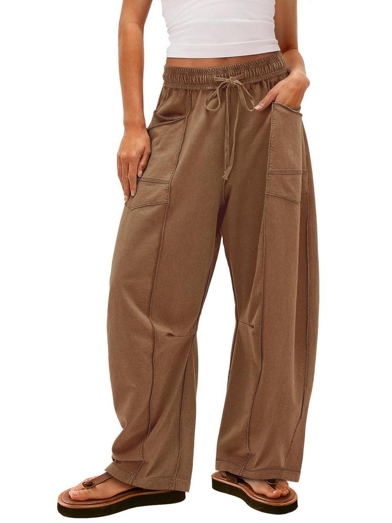 2026 Women's Casual Loose Drawstring Wide-Leg Sweatpants for Summer