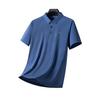 Men's Summer Ice Silk Polo & Shorts Set - Business Casual Two-Piece