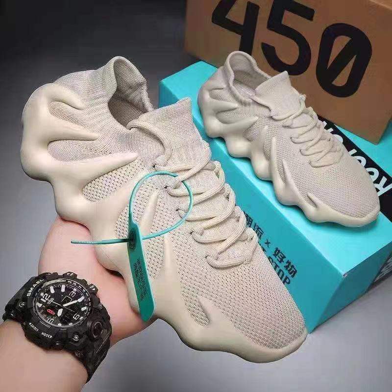 

New fly-woven coconut shoes summer coconut shoes breathable mesh socks shoes sports casual shoes 44