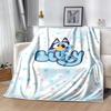 Bluey Family Adventure Blanket Soft Warm Cozy Suitable for Bed Office Chair Bedding Four Seasons Universal Modern Style Gift for Travel Home Birthdays