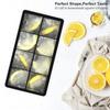 4/6/8/15 Grids Ice Cube Molds Food Grade Silicone Ice Cube Flexible Ice Molds with Lids Big Square Cubed Ice Trays for Whiskey 5